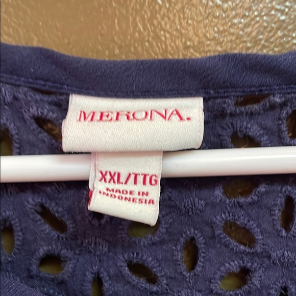 Loft Pink and Navy Striped Tank Top - Picture 2 of 5